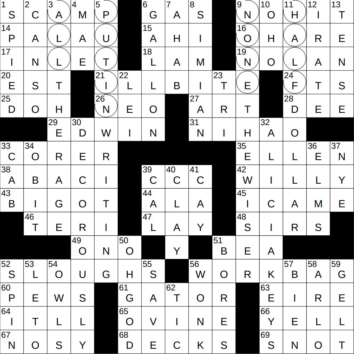 damon role crossword clue