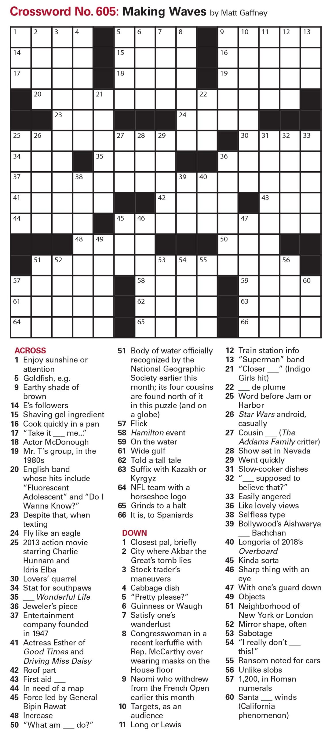 Puzzles Printable Crossword And Sudoku Issue June 25 2021 Puzzles Interactive Crossword Issue June 25 2021 Page 2 The Week