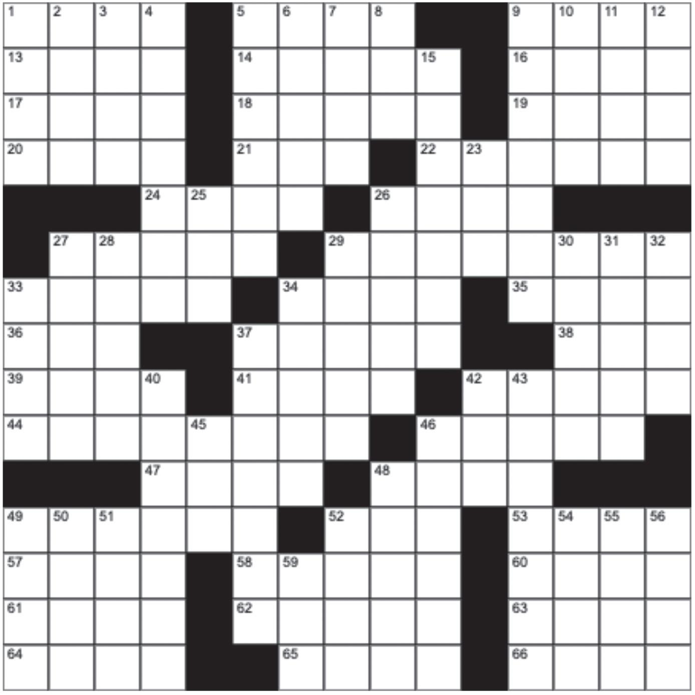 de plume crossword
