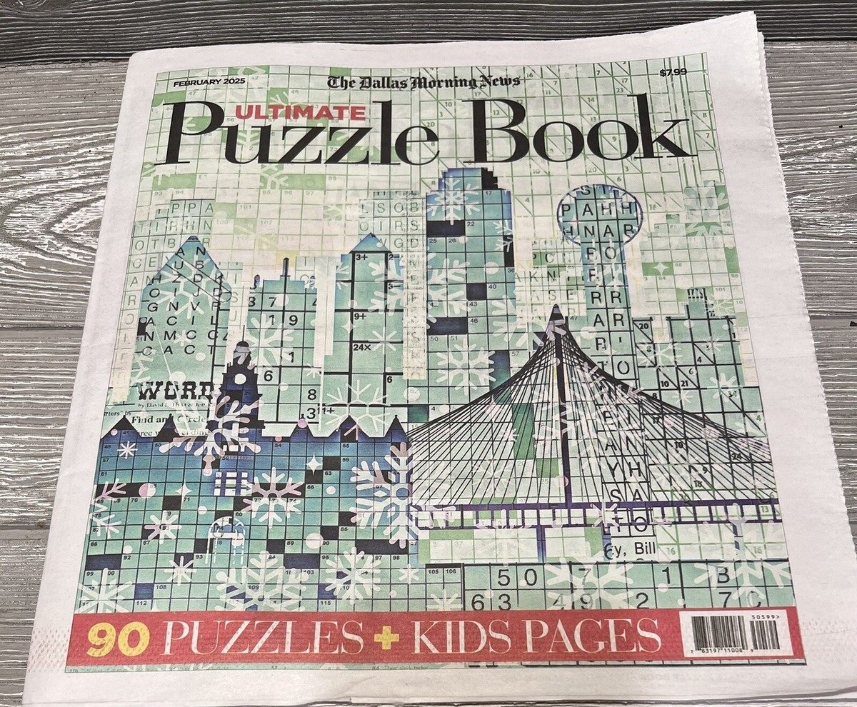 The Ultimate Puzzle Book February 2025 Edition Dallas Morning News NEW EBay