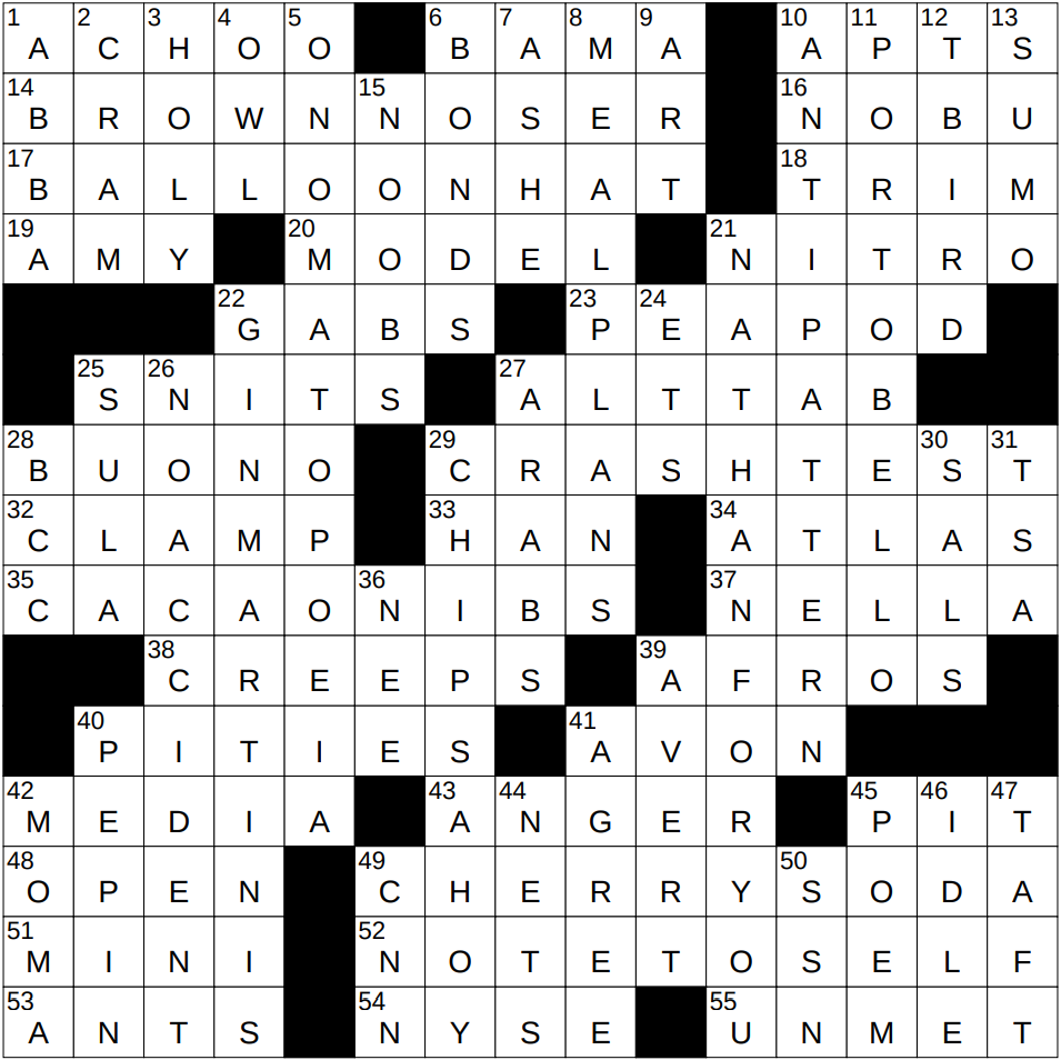 0208 25 NY Times Crossword 8 Feb 25 Saturday NYXCrossword