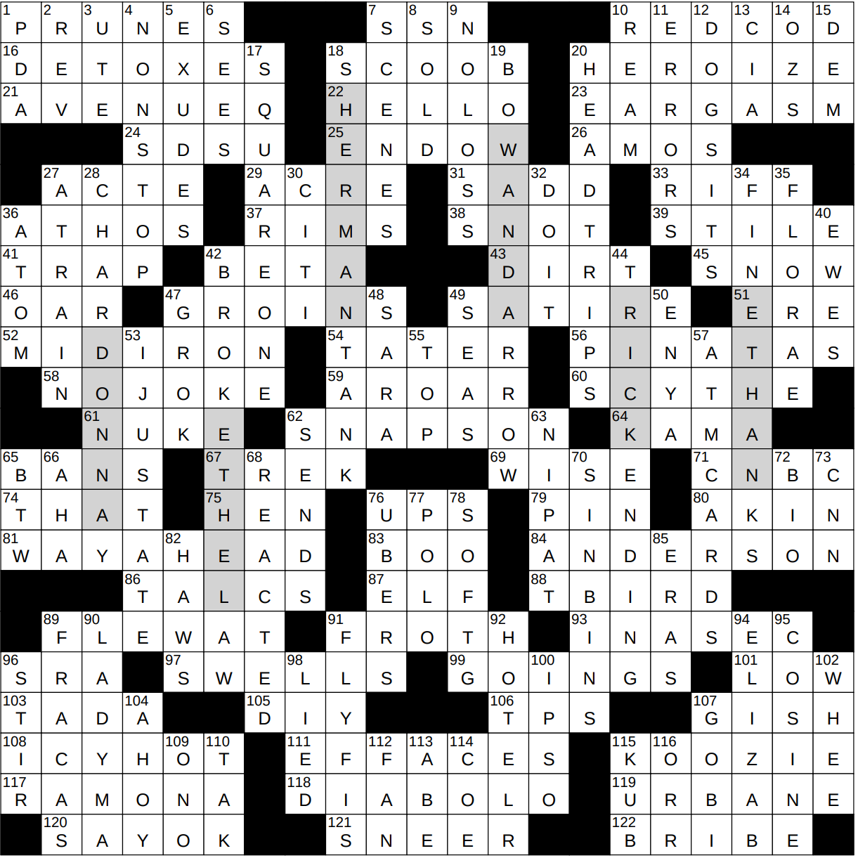 fly nyt crossword clue