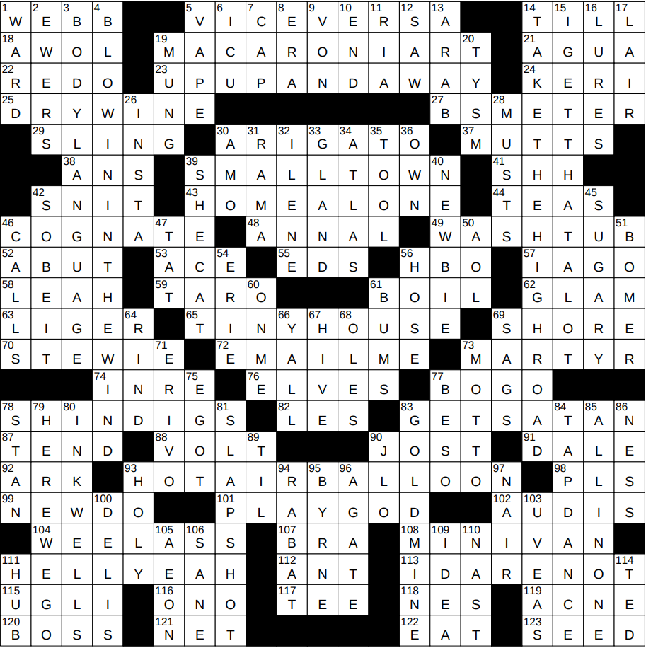 big boat nyt crossword