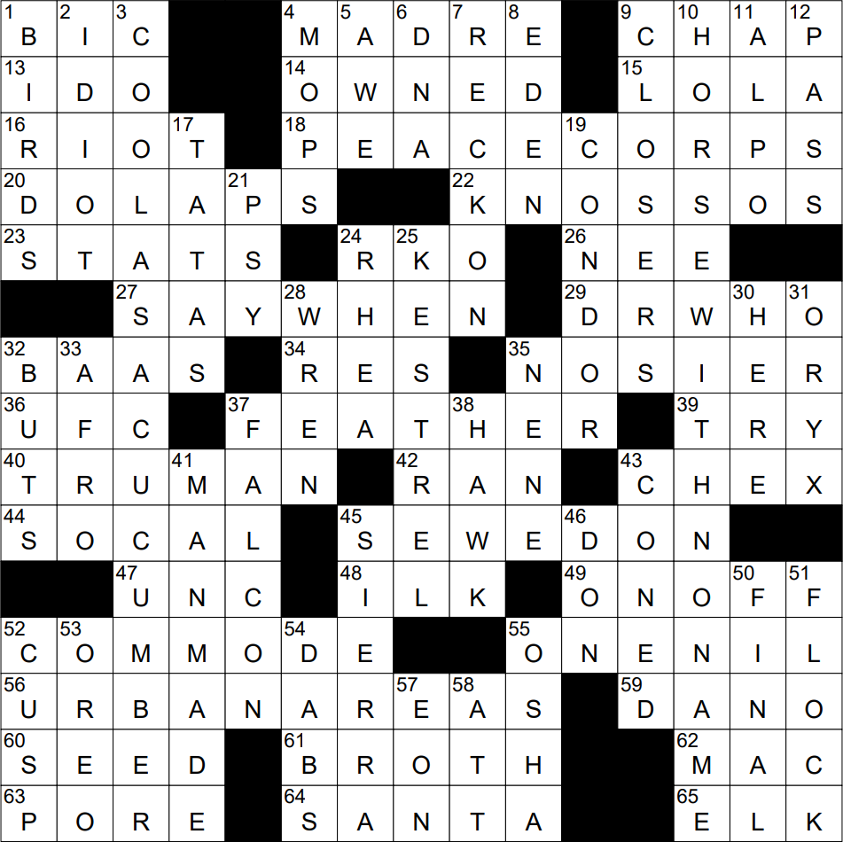 1129 22 NY Times Crossword 29 Nov 22 Tuesday NYXCrossword