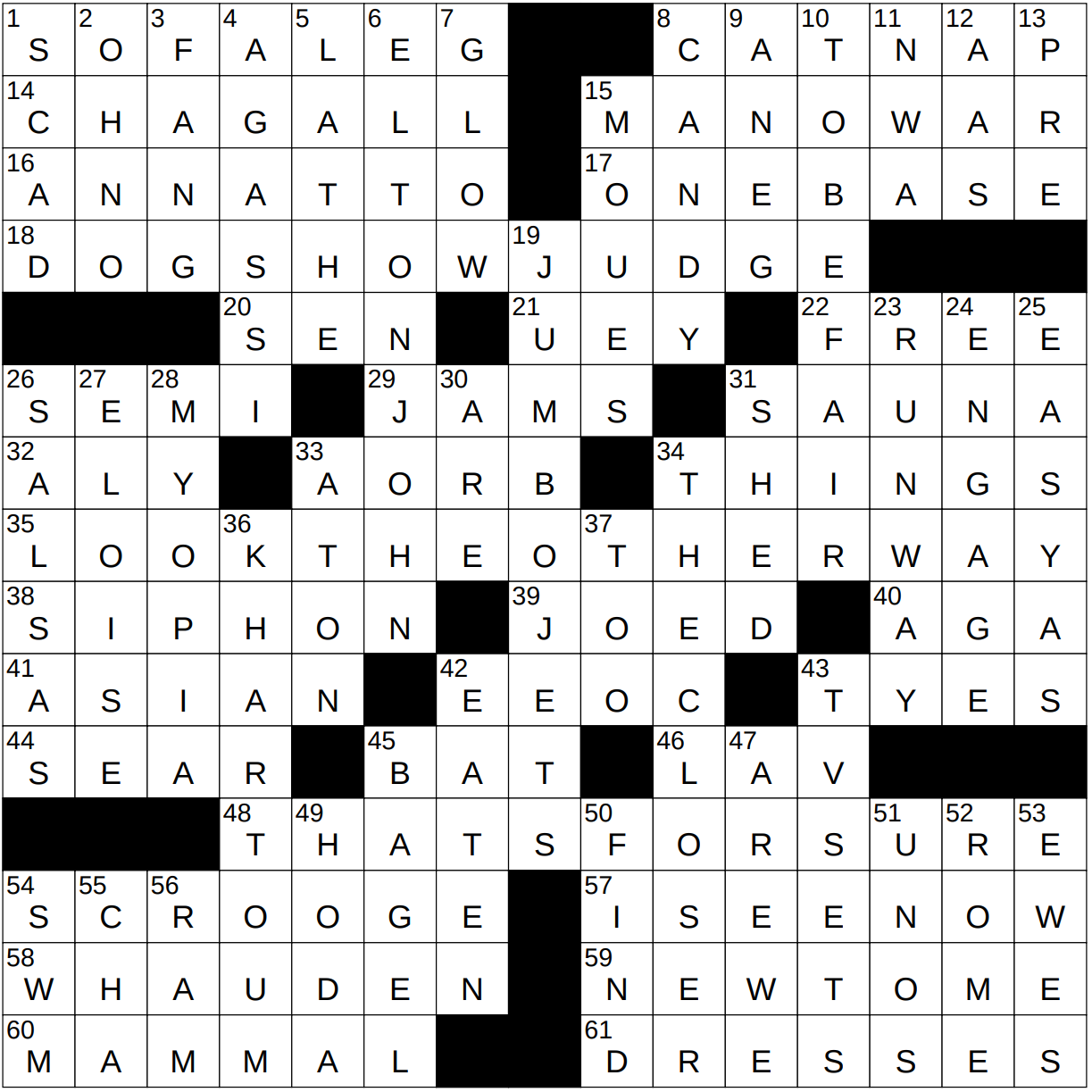 1230 22 NY Times Crossword 30 Dec 22 Friday NYXCrossword