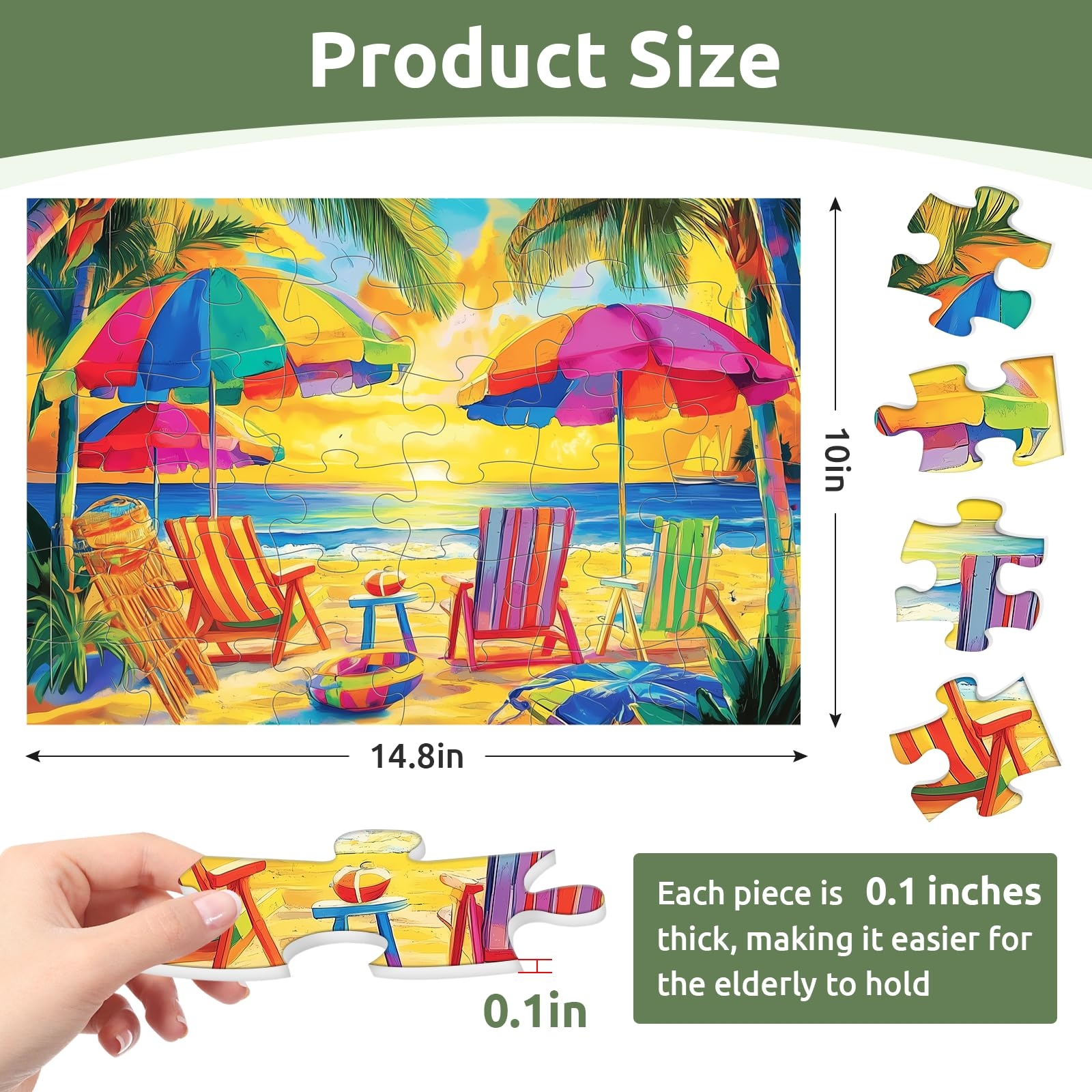 Amazon 6 Pack 36 Large Piece Puzzles For Seniors Dementia Alzheimer s Products Activities For Elderly Adults Alzheimer s Puzzle Memory Cognitive Games Easy Jigsaw Puzzle Gifts With 6 Storage Bags Toys Games