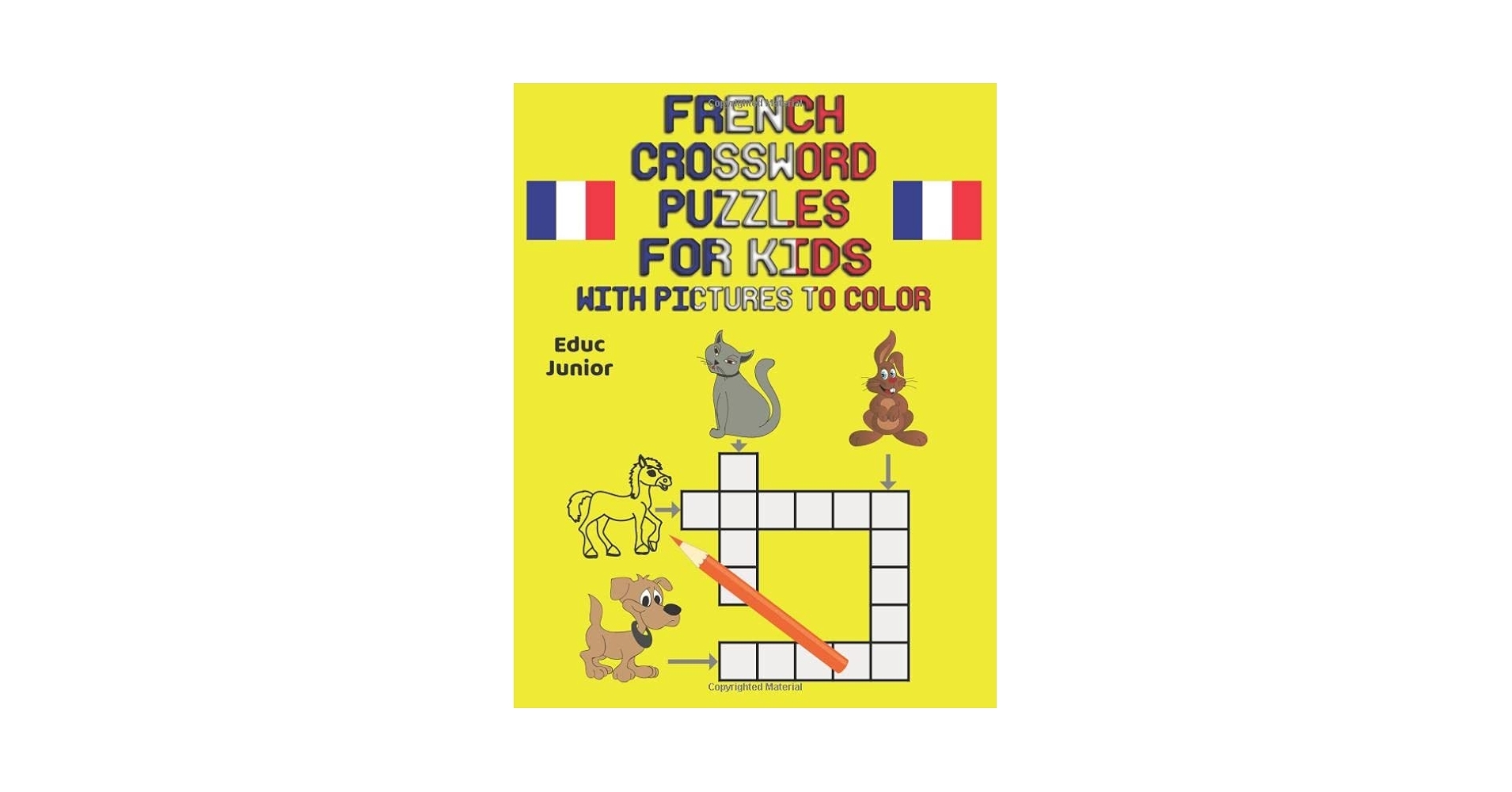 Amazon French Crossword Puzzles For Kids With Pictures To Color 9781790696222 Junior Educ Amazon French Crossword Puzzles For Kids With Pictures To Color 9781790696222 Junior Educ