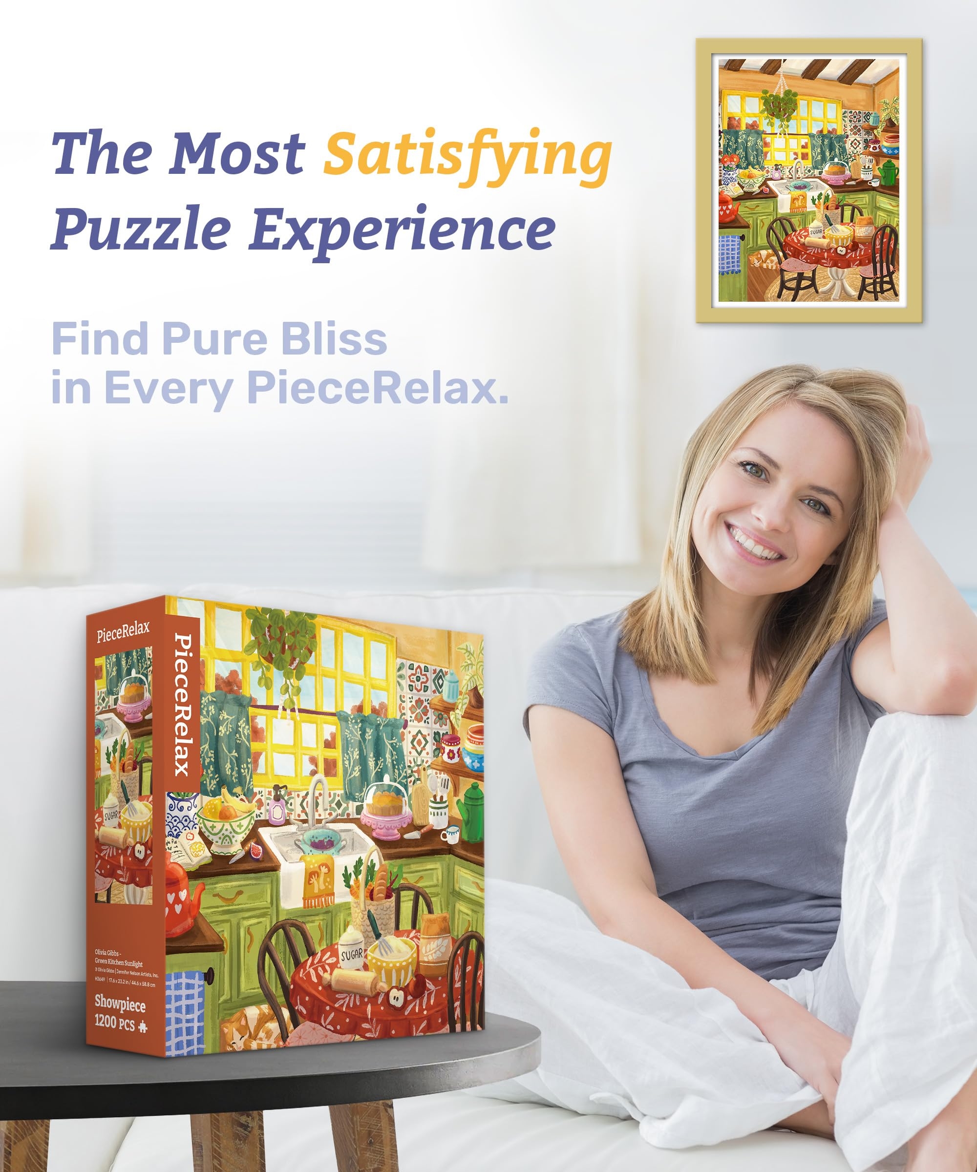 Amazon PieceRelax Plastic Jigsaw Puzzles For Adults 1200 Pieces Most Satisfying Table Games And Gifts No Puzzle Mat Required 1200 Toys Games