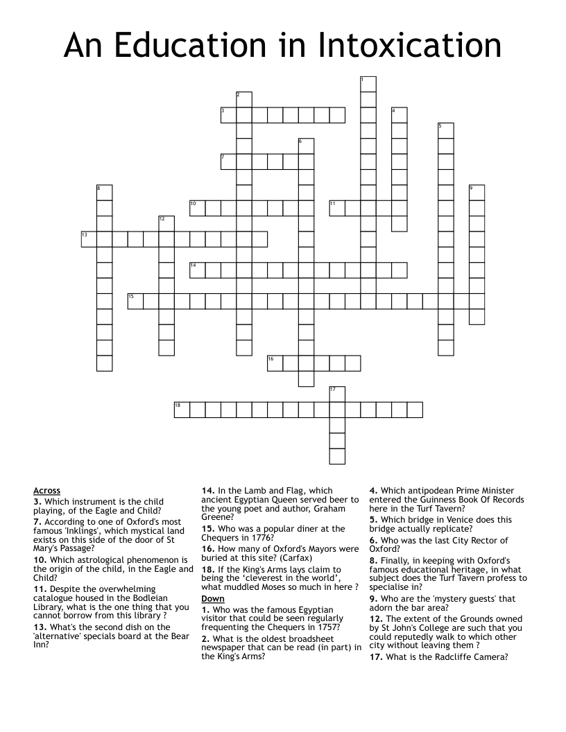 tavern regular crossword clue