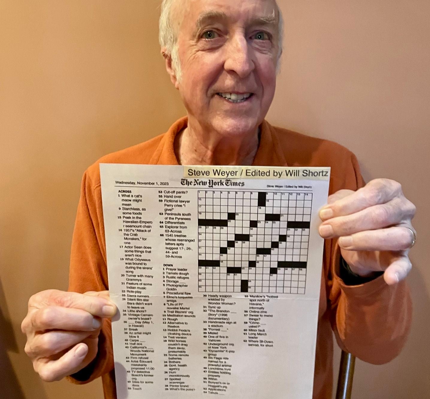 Ashland Amateur Crossword Puzzle Creator s Work Scores In The New York Times Oregonlive
