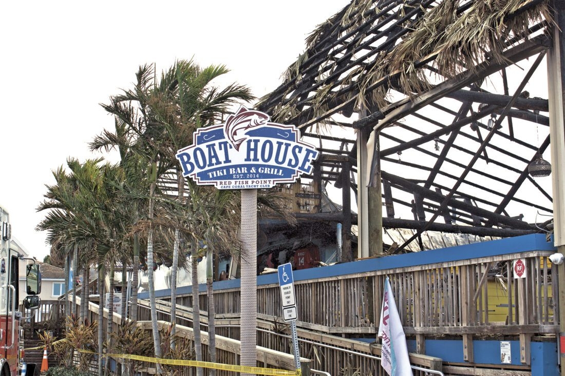 Boathouse Tiki Bar Grill Ravaged By Fire Day After Re opening Following Milton Cape Coral Breeze