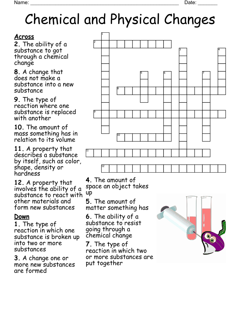 physical crossword puzzle clue