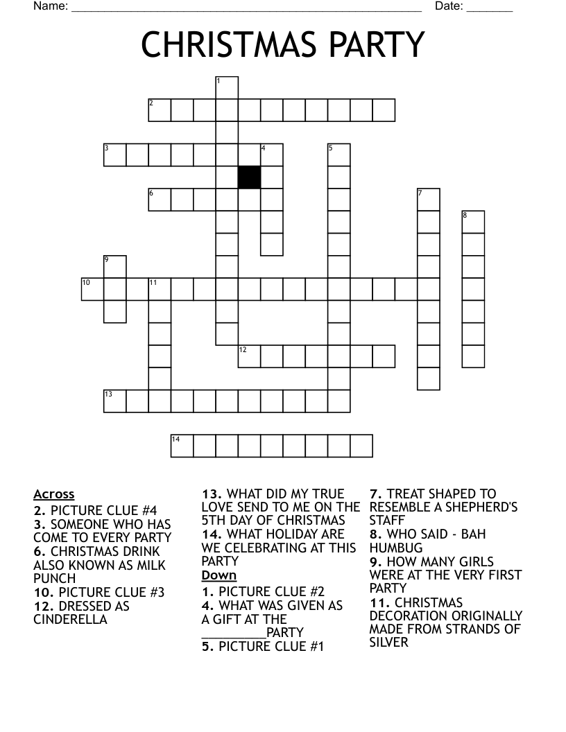 crossword puzzle clue for each