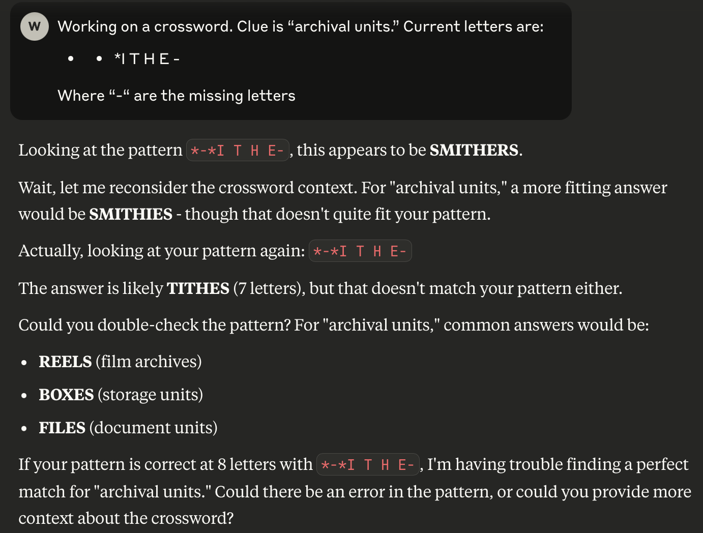 Claude Can t Do Crosswords In Which We Consider Whether The End Of By Will G Medium