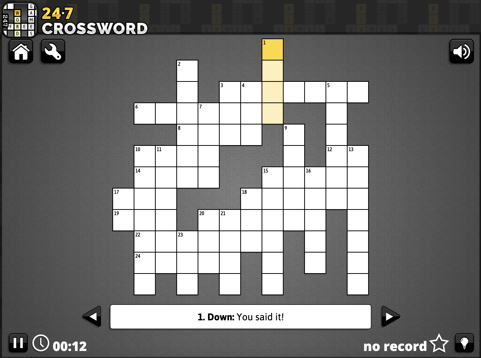 free fill in puzzles online