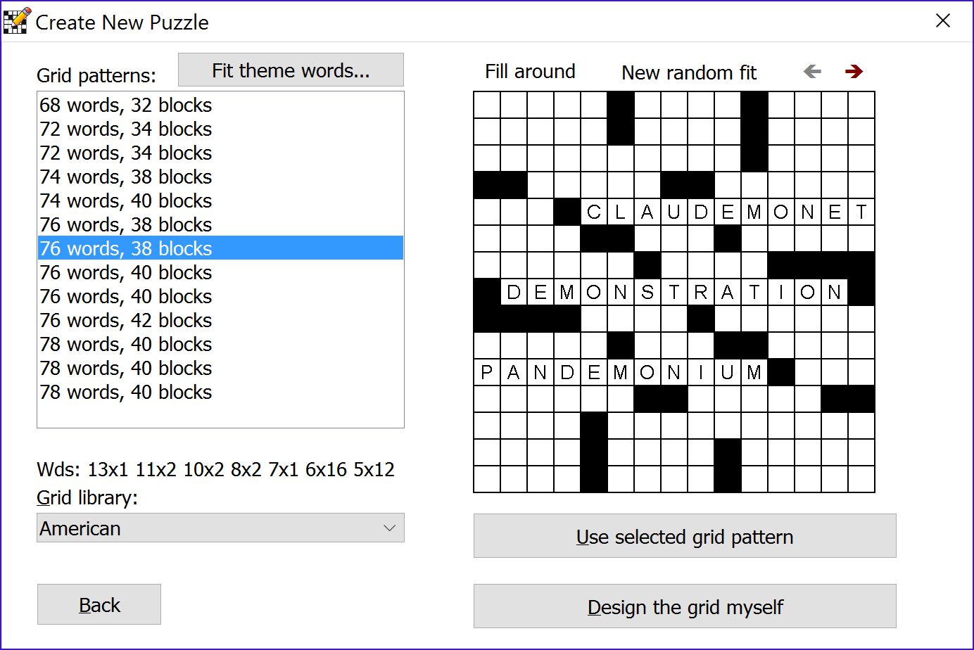 Crossword Compiler Pro Grid Filler