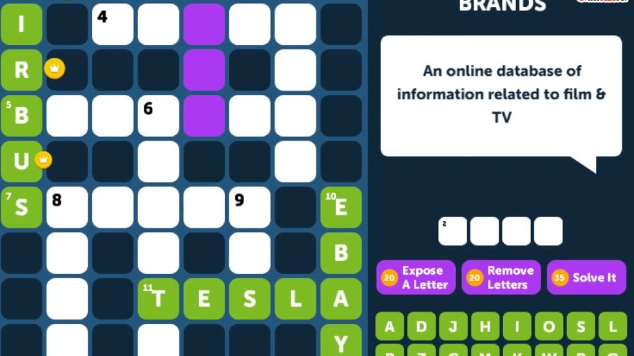 Crossword Quiz BRANDS Level 2 Walkthrough YouTube