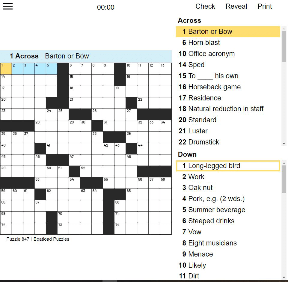 Daily Crossword Free Online Game Reader s Digest Canada