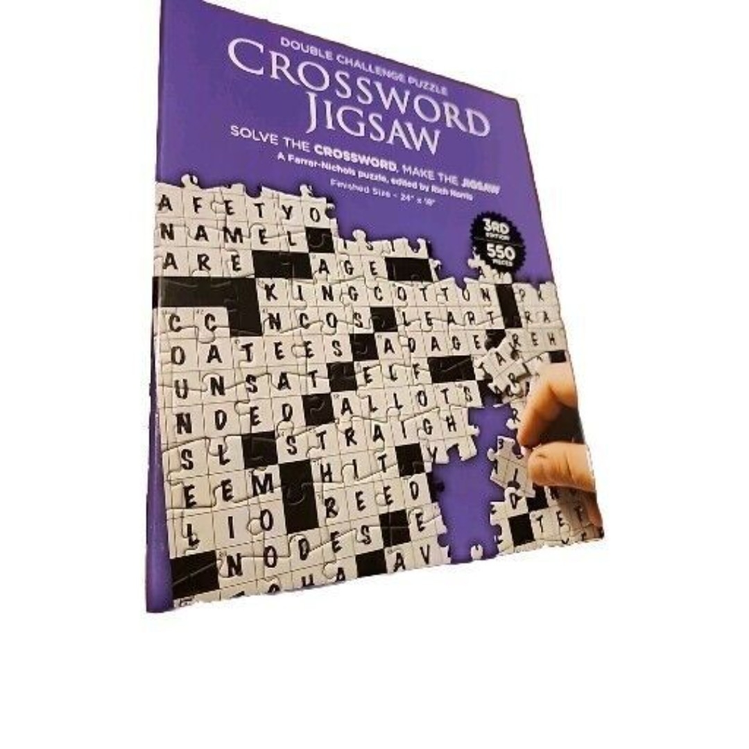 Double Challenge Crossword Jigsaw Puzzle 550pcs 3rd Edition Farrar Nichols Pzl