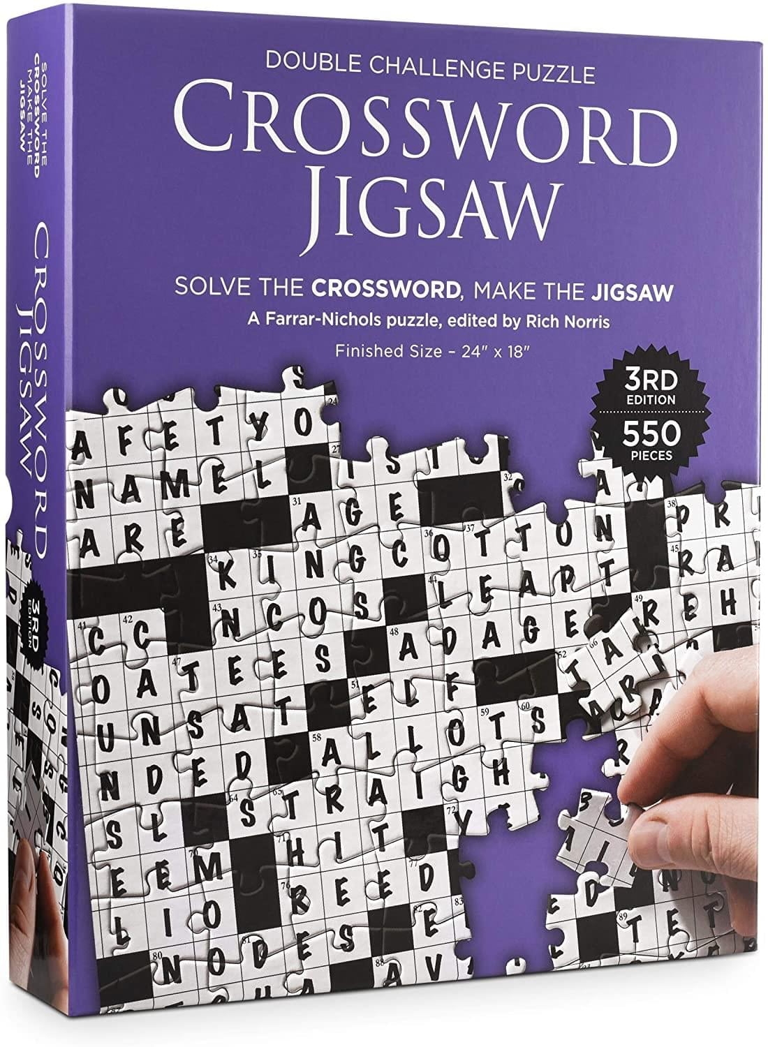Dual Challenge Crossword Jigsaw Puzzle 3rd Edition 2 In 1 Fun Educational Interactive Brain Building For Adults Families 550 Pieces Walmart
