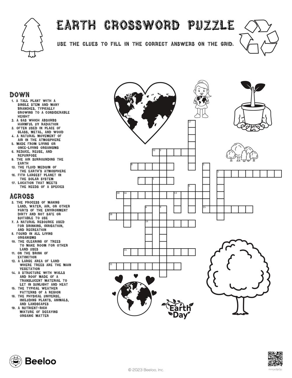 of the land crossword