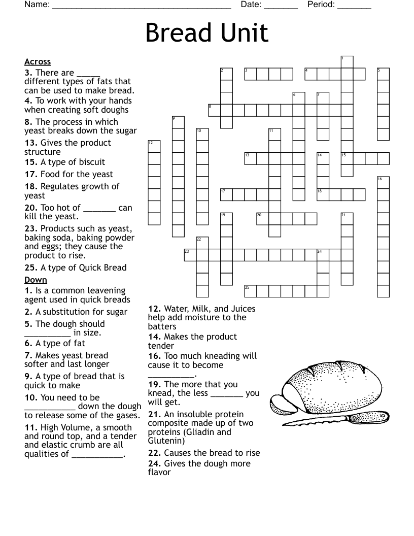 work units crossword clue