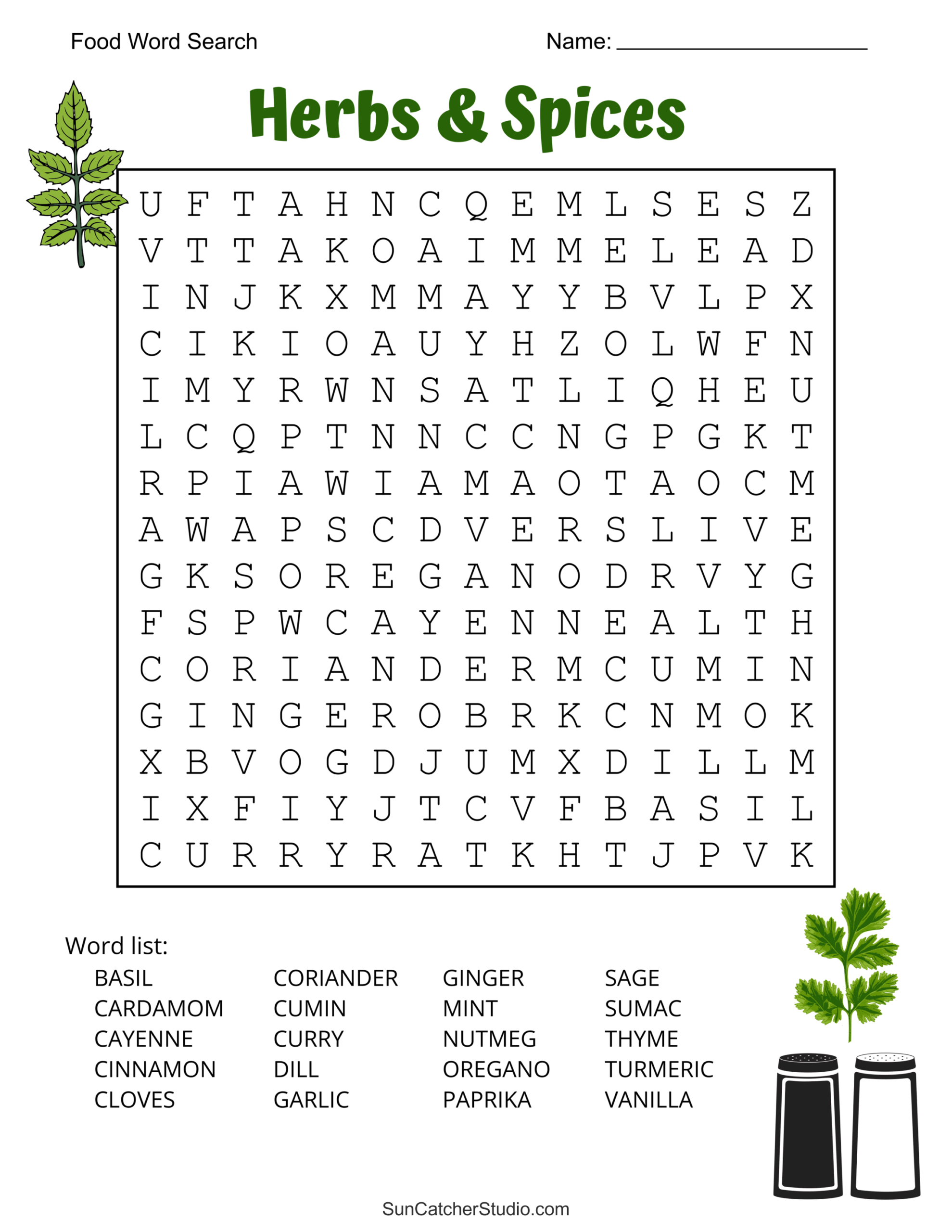 Food Word Search Free Printable Puzzles Free Printables Lettering SVG Files Tools Apps