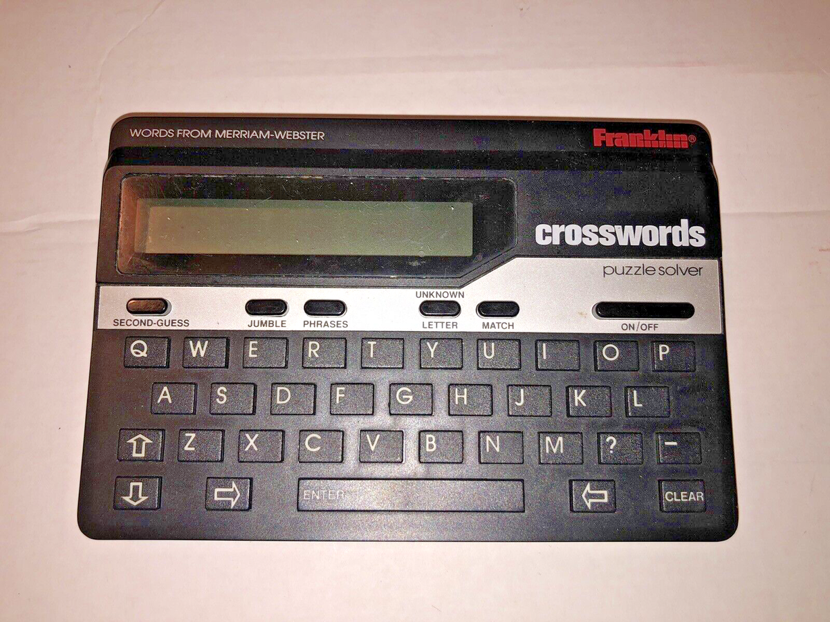 Franklin Crossword Puzzle Solver Model CW 50 no Cover Some Surface Scratches EBay