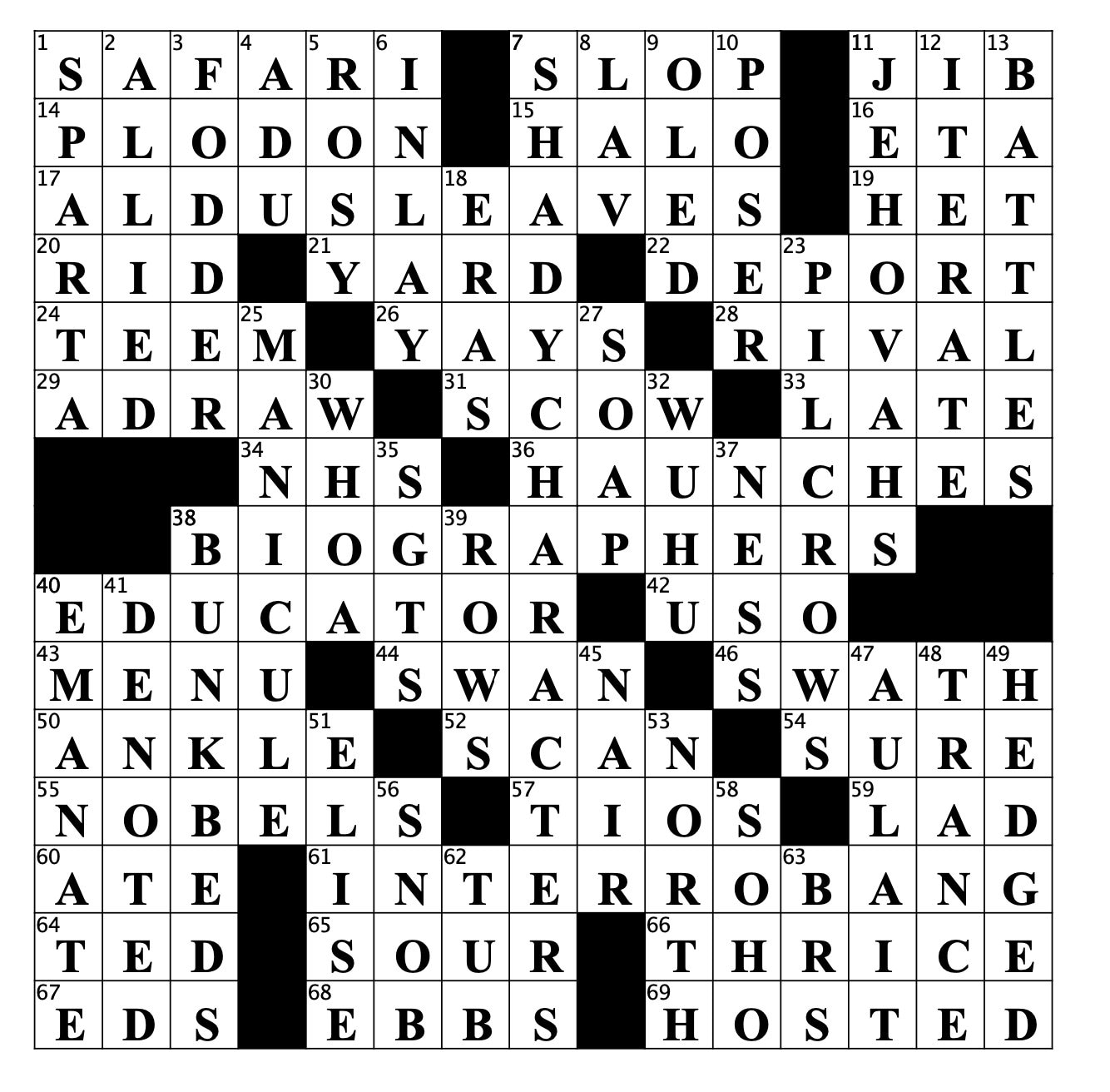 Full Sized 15x15 Customized Printable Crossword Puzzle Etsy Israel