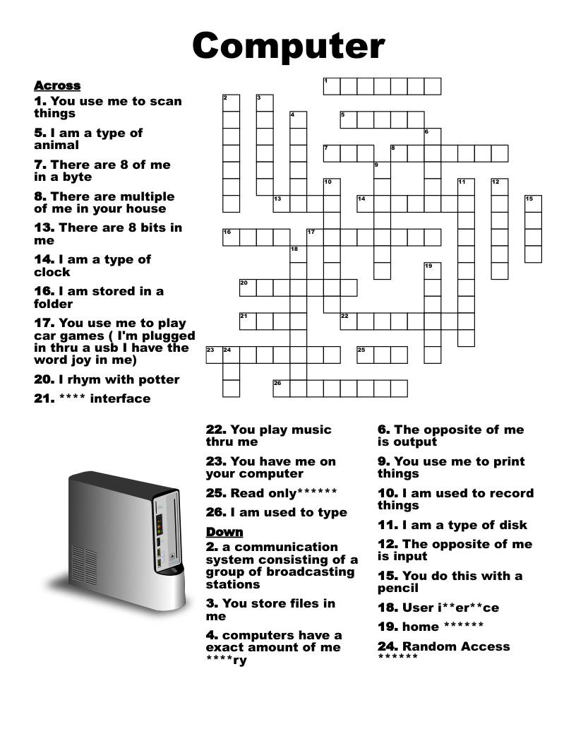 Fun Time Riddles To Solve Crossword WordMint