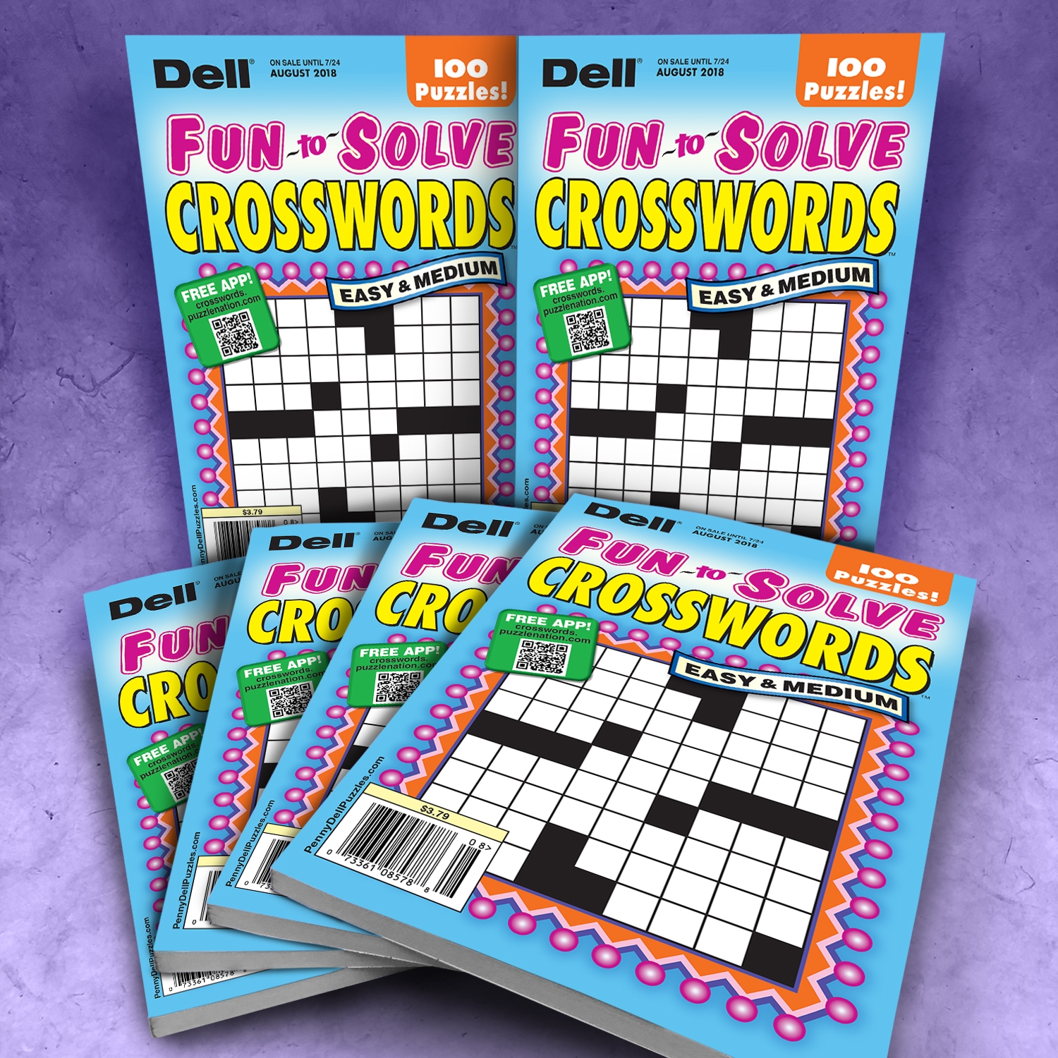 Fun to Solve Crosswords Bundle 20 Penny Dell Bulk Puzzles
