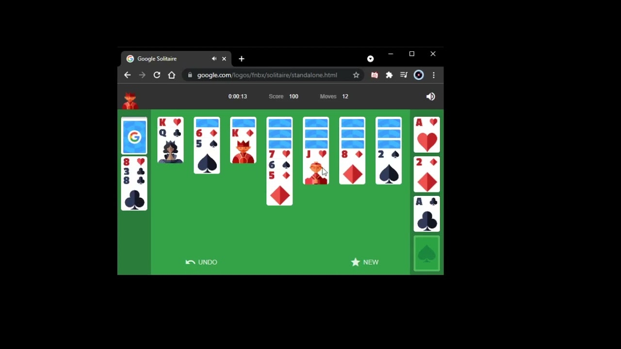 Google Solitaire Speedrun 0 47 YouTube