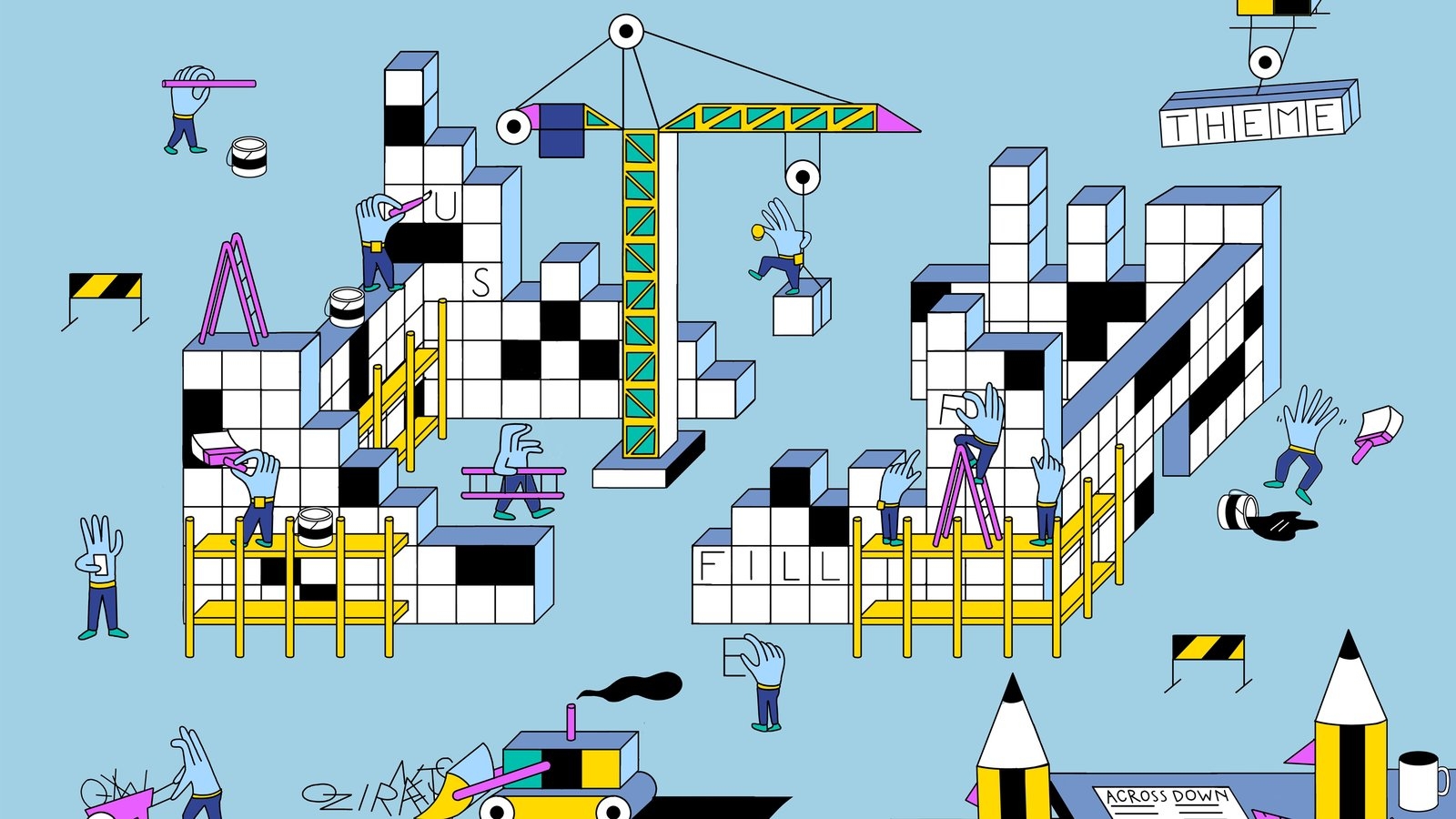 how do crossword puzzles work