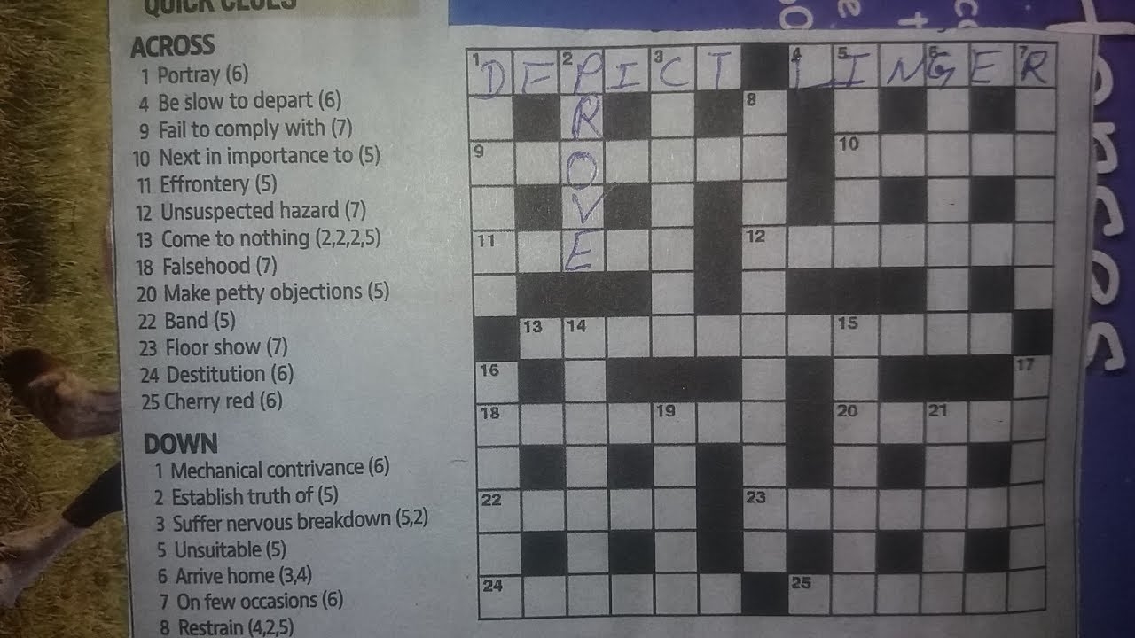 How We Play English Crossword Game YouTube