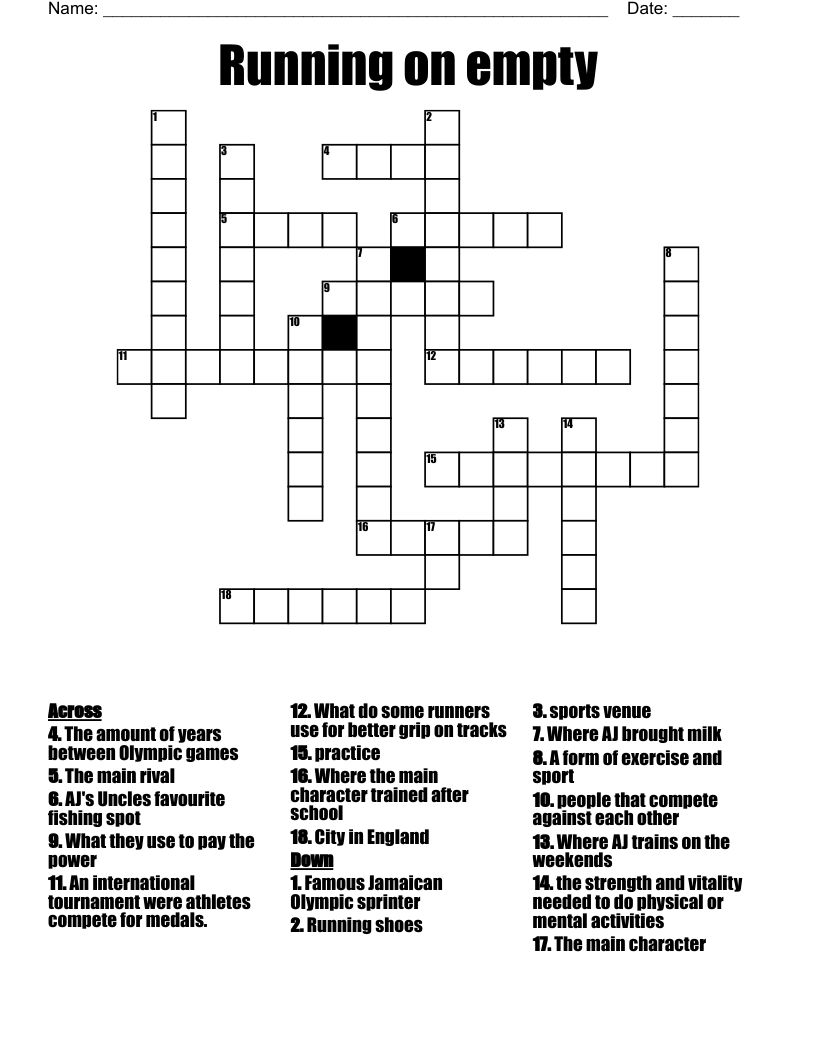 Individual Sports Crosswords Word Searches Bingo Cards WordMint