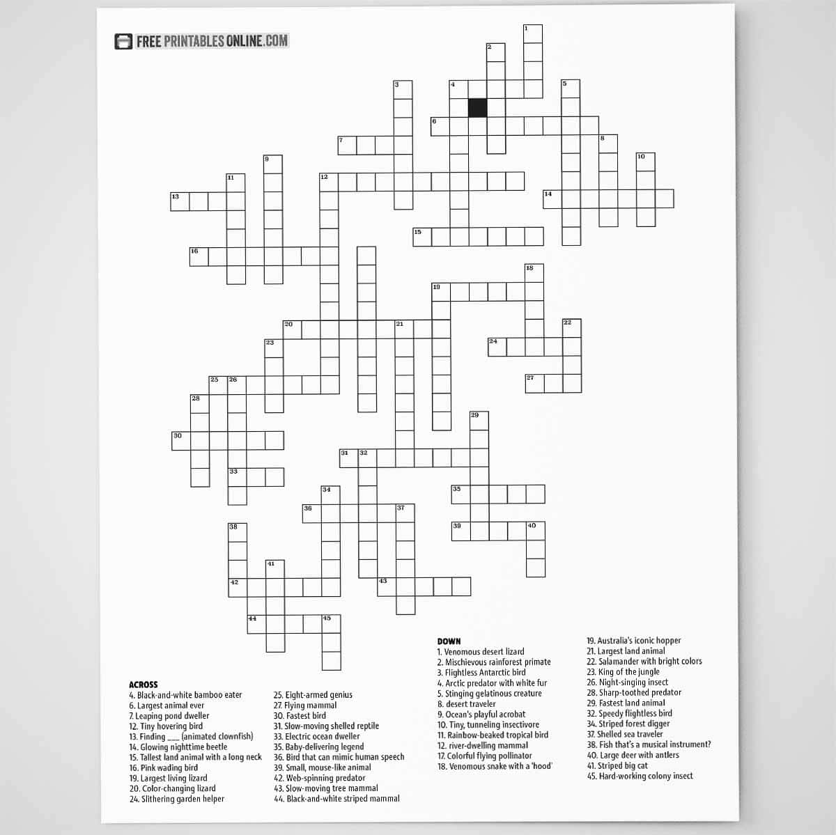 crossword puzzles pdf free