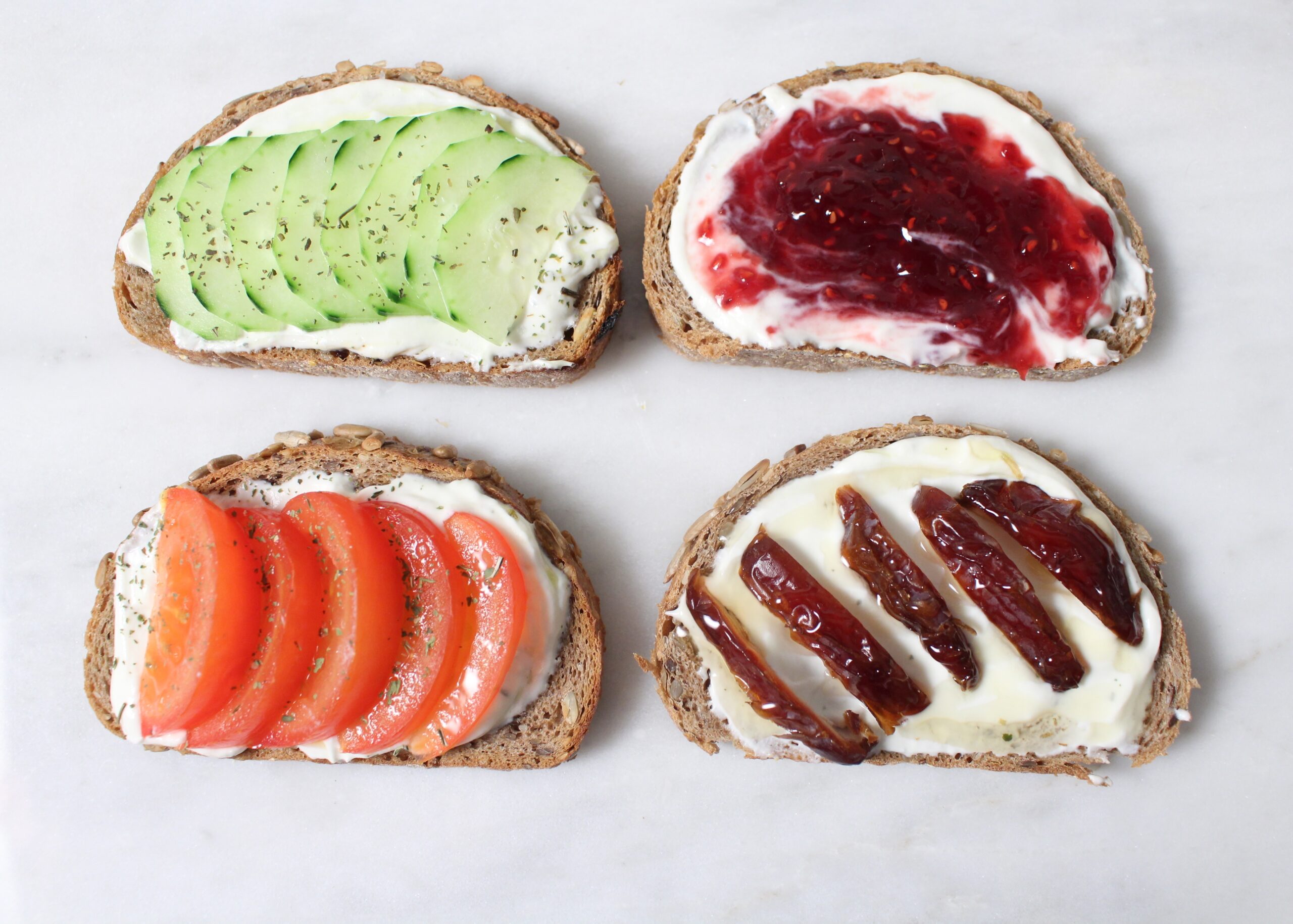 Labneh Middle Eastern Yogurt Spread Thyme Toast