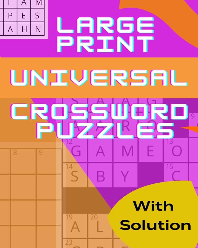 Large Print Universal Crossword Puzzles Variety Crossword Puzzle Book That Seniors And Adults Discover Words And Clues To Activate Greater Cognitive Skills Press Wave One 9798873769889 Amazon Books