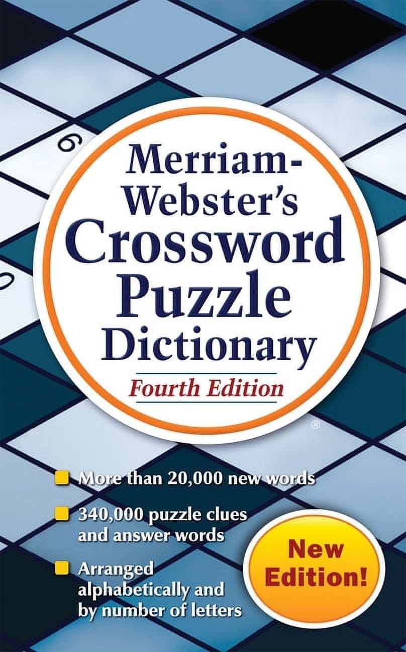 Merriam Webster s Crossword Puzzle Dictionary Paperback Walmart