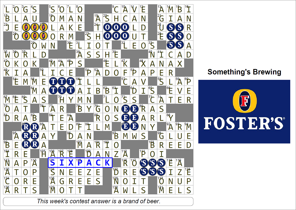 MGWCC 720 Friday March 18th 2022 Get It Together By Andrew Linzer Matt Gaffney s Weekly Crossword Contest