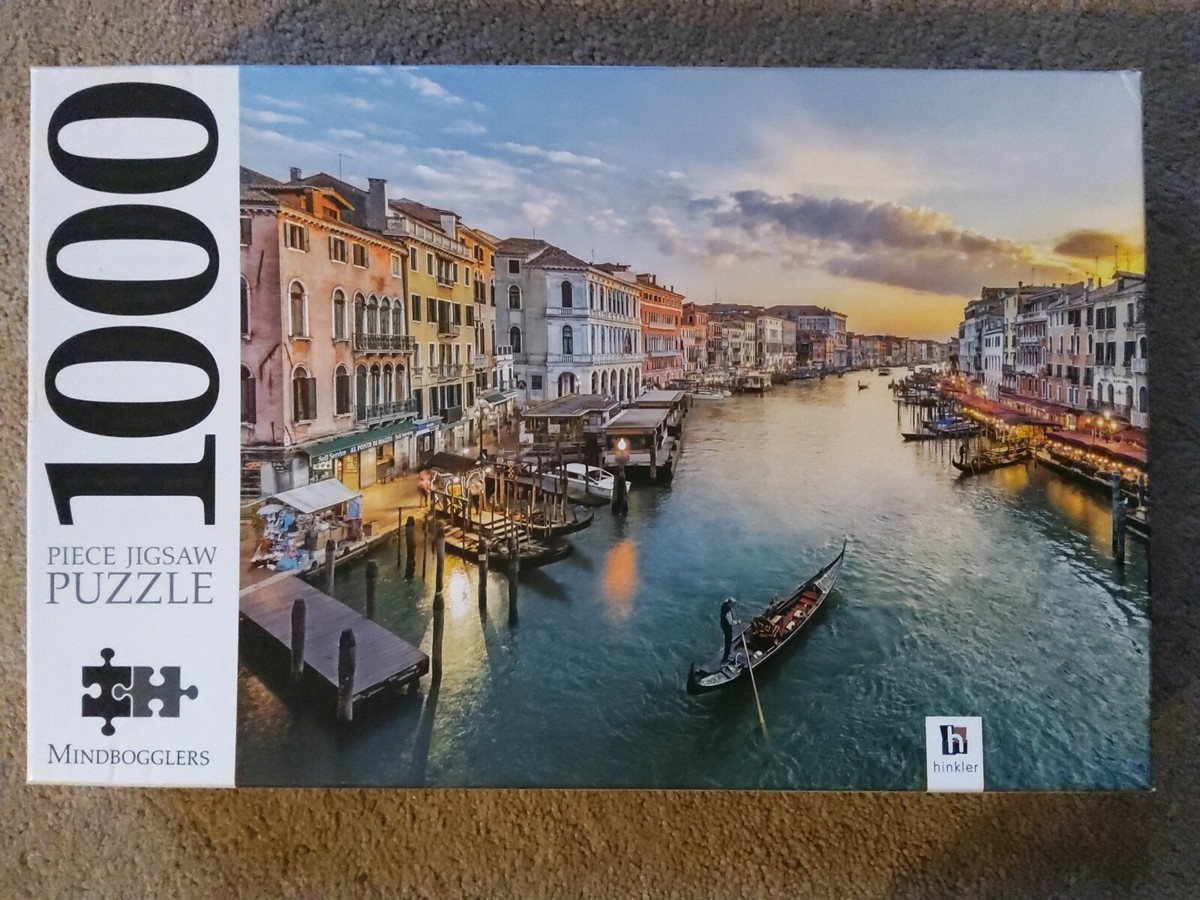 Mindbogglers Hinkler GRAND CANAL ITALY 1000 Piece Puzzle 27 X 21 COMPLETE EBay