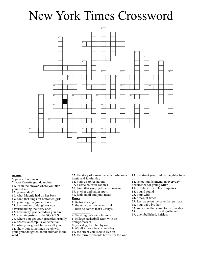 New York Times Crossword WordMint