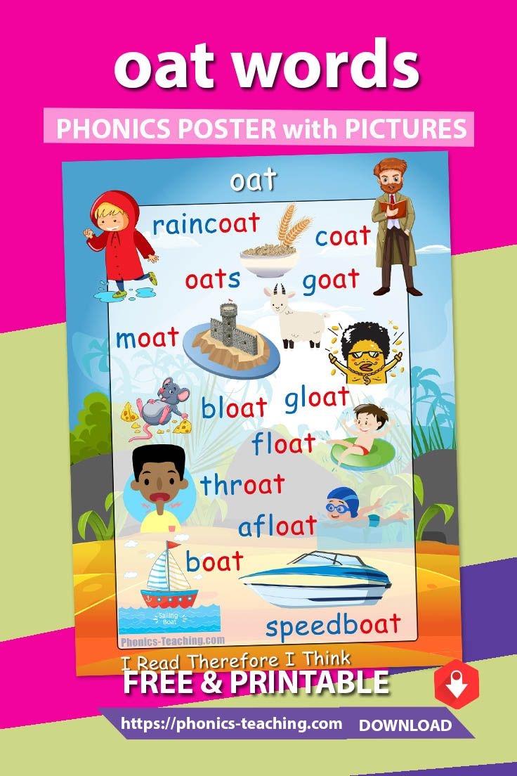 Oat Words FREE Printable Phonics Poster You Need To Have This 