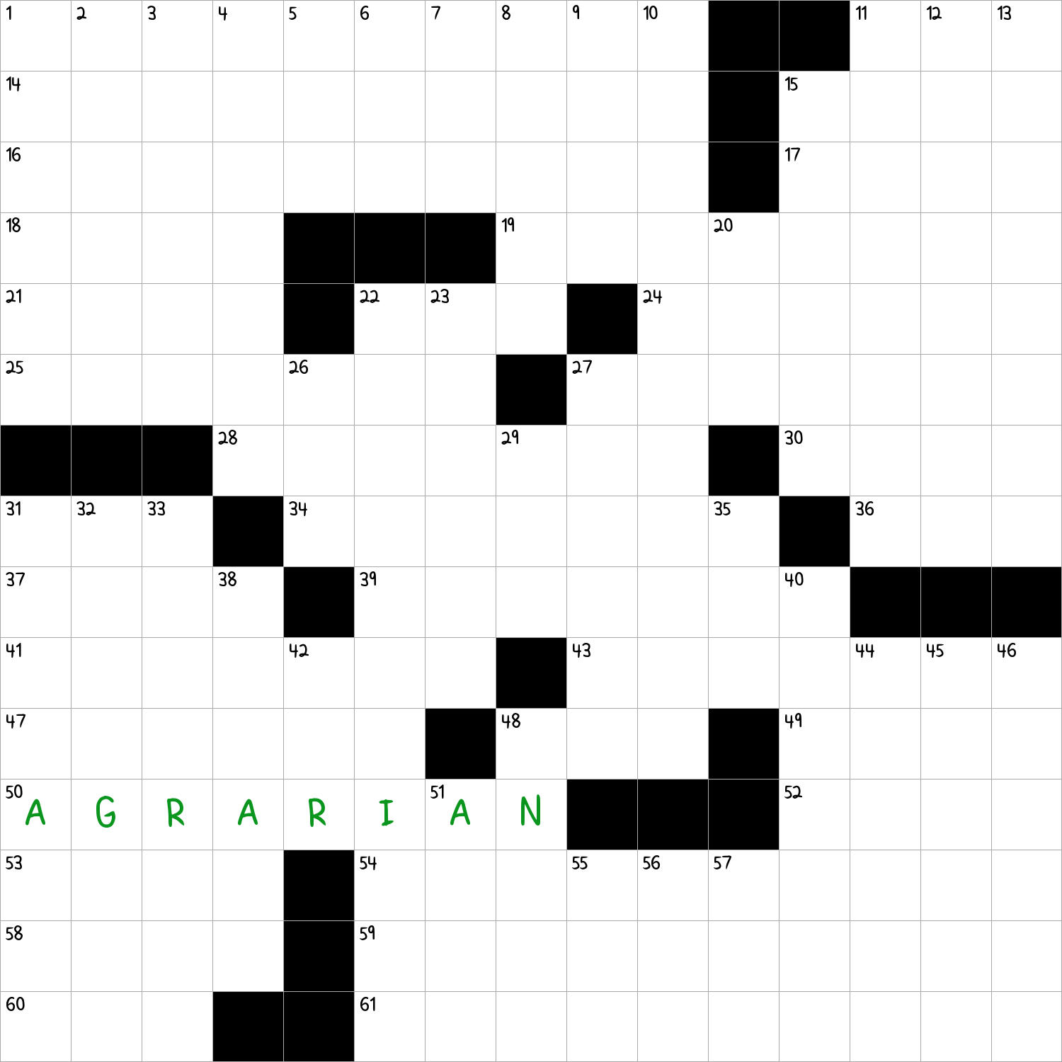 Of The Land NYT Crossword Clue November 9 2024