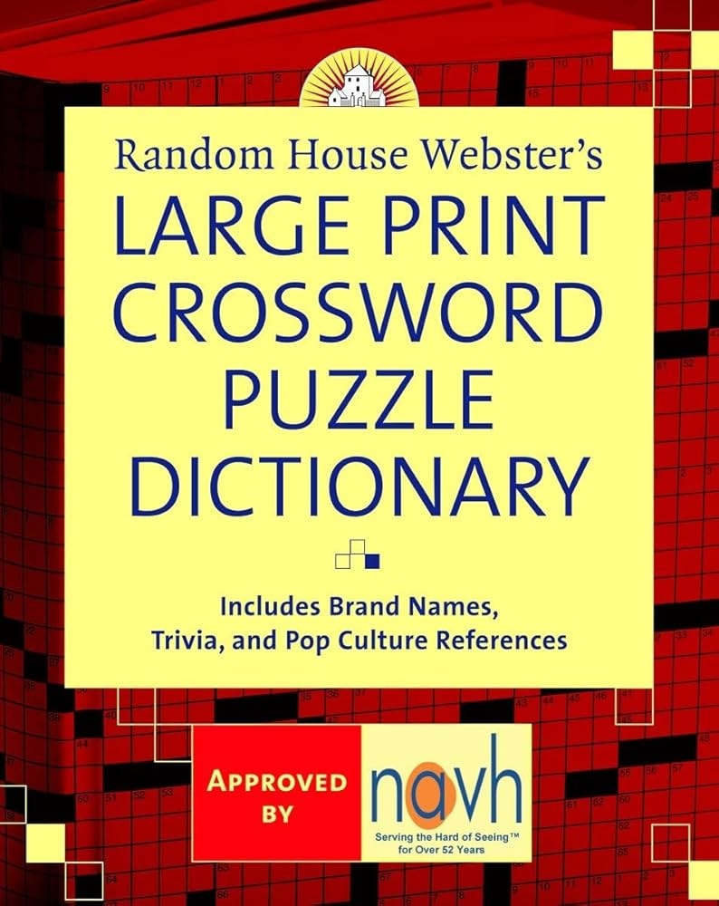 Random House Webster s Large Print Crossword Puzzle Dictionary Elliott Stephen 9780375722202 Amazon Books