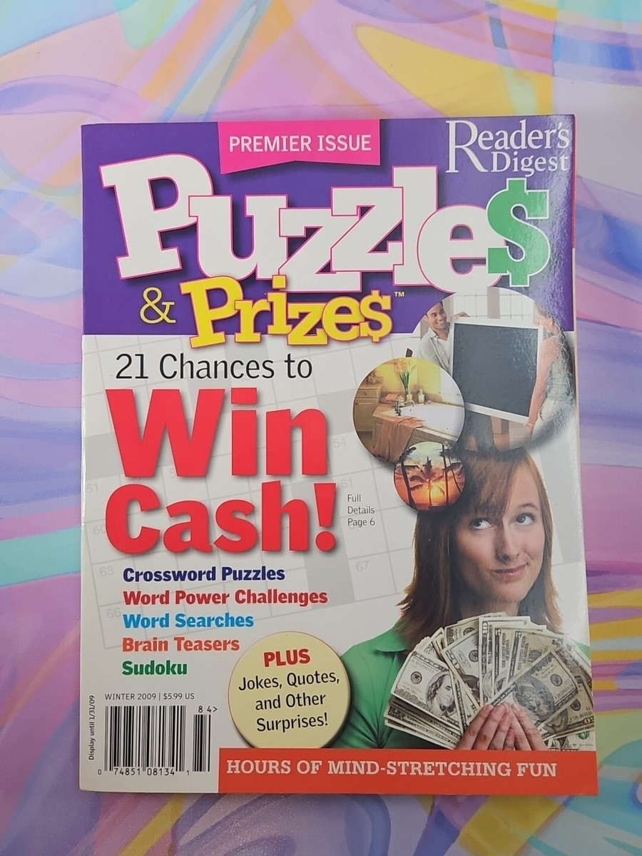Reader s Digest Puzzles Prizes Winter 2009 Crosswords Word Searches Sudoku EBay