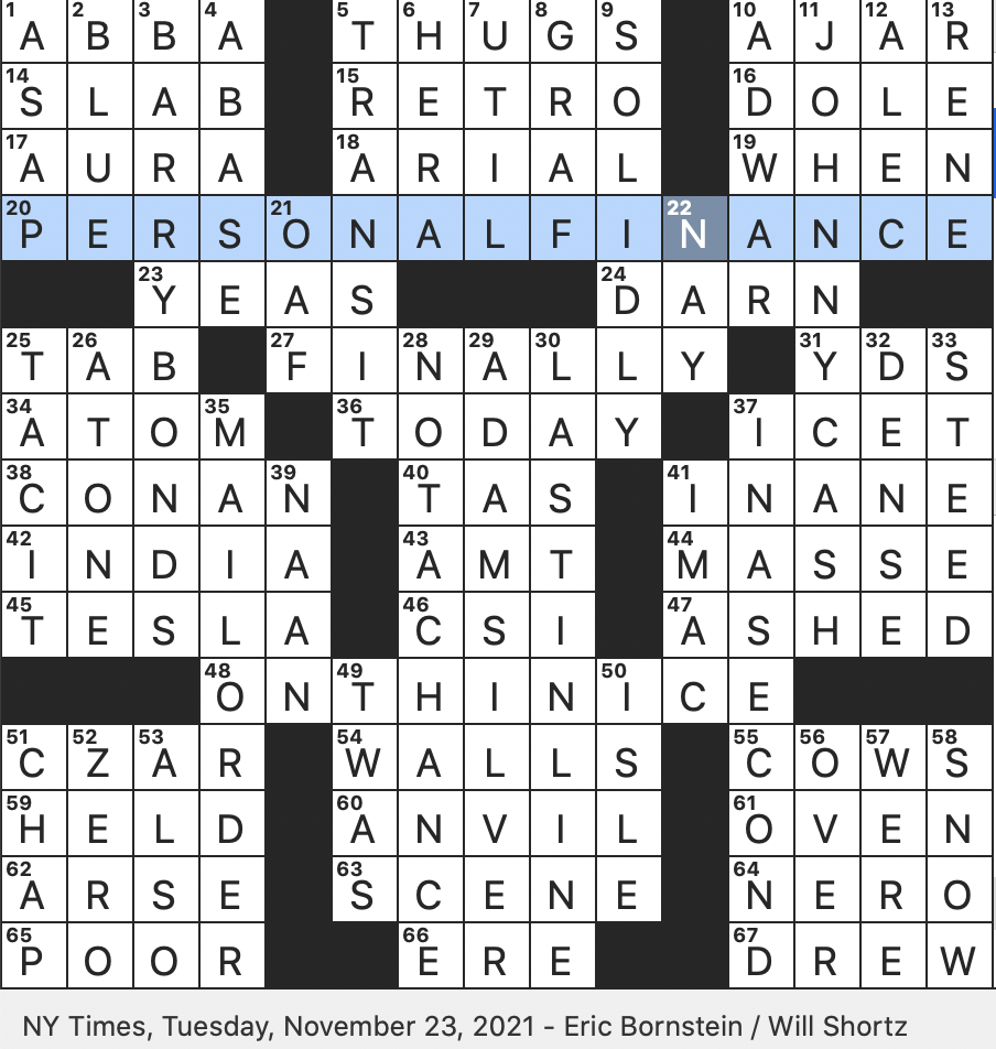 Rex Parker Does The NYT Crossword Puzzle Curving Billiards Shot TUE 11 23 21 Agricultural Giant Founded In Hawaii In 1851 Rapper Fronting The Heavy Metal Band Body Count