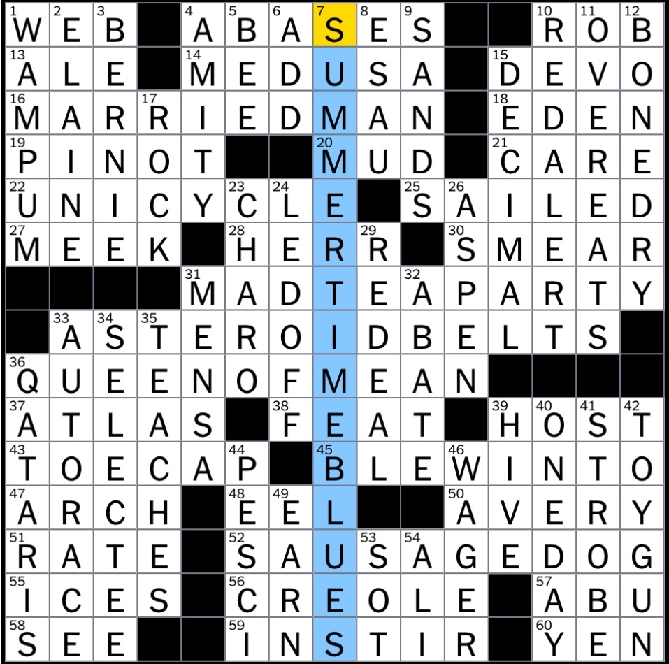 Rex Parker Does The NYT Crossword Puzzle Heady Stuff FRI 3 3 17 Mortal Sister Of The Immortal Stheno And Euryale Jumpsuit wearing Music Group Champagne Grape Jaws Locale 