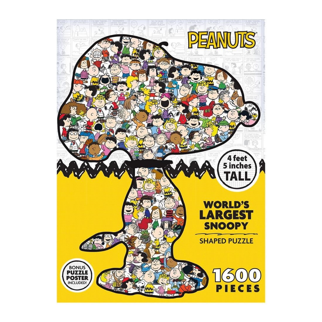 RoseArt World s Largest Snoopy 1600 Piece Jigsaw Puzzle Fun Challenging Puzzle For All Ages Walmart