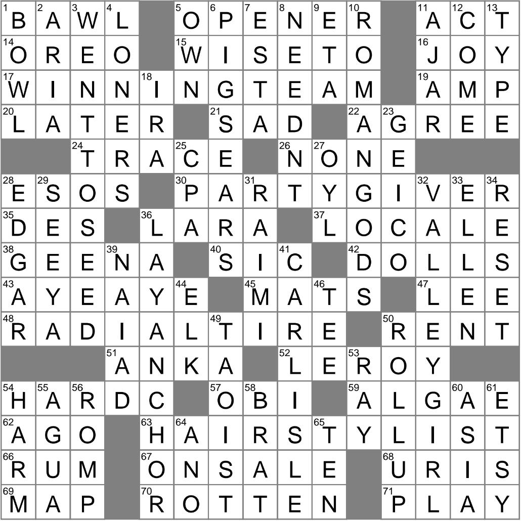 Secure A Ship Crossword Clue Archives LAXCrossword